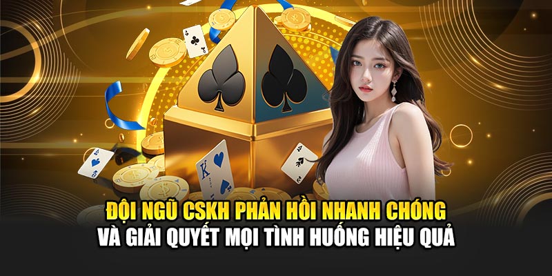 Đội ngũ CSKH phản hồi nhanh chóng và giải quyết mọi tình huống hiệu quả